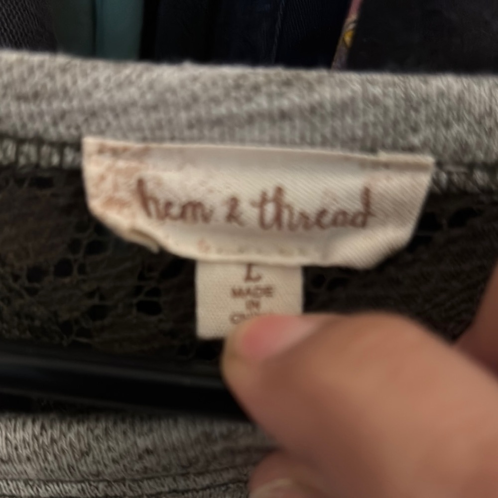 Hem & Thread Lace Accent Top - Picture 7 of 8